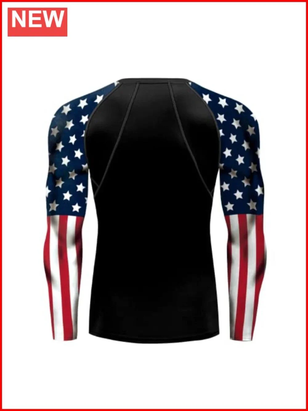 Men's UPF 50+ Long Sleeve Rash Guard Shirt Jiu Jitsu Swim Athletic